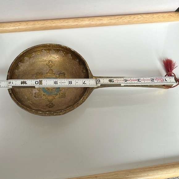 Italian Florentine Large Gold Gilt Wood Ladle Spoon Wall Hanging Italy - Picture 10 of 14